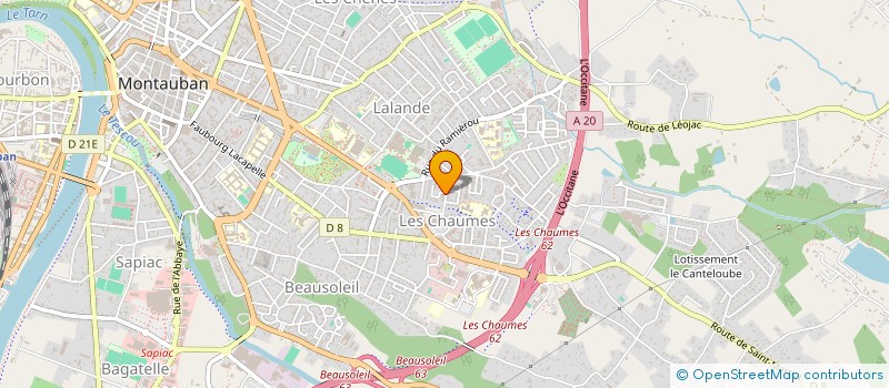 localisation de l'entreprise MONSIEUR MICHEL DUMAS à MONTAUBAN