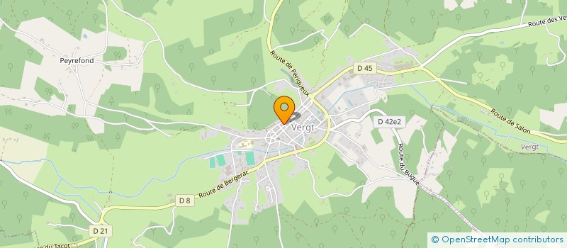 localisation de l'entreprise MONSIEUR MICHEL DUMAS  VERGT