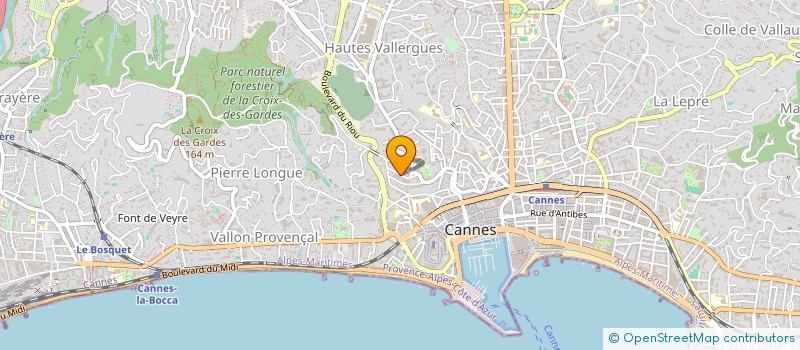 localisation de l'entreprise MONSIEUR MICHEL DUMAS  CANNES
