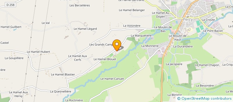 localisation de l'entreprise MONSIEUR MICHEL DUMONT  PERCY-EN-NORMANDIE