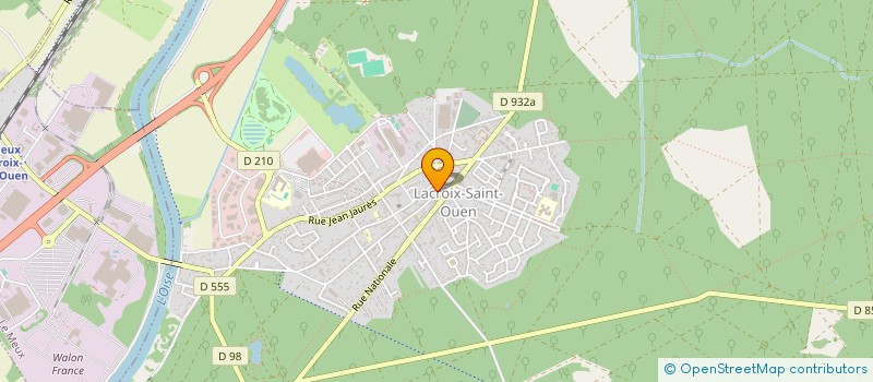 localisation de l'entreprise MONSIEUR MICHEL DUMONT  LACROIX-SAINT-OUEN