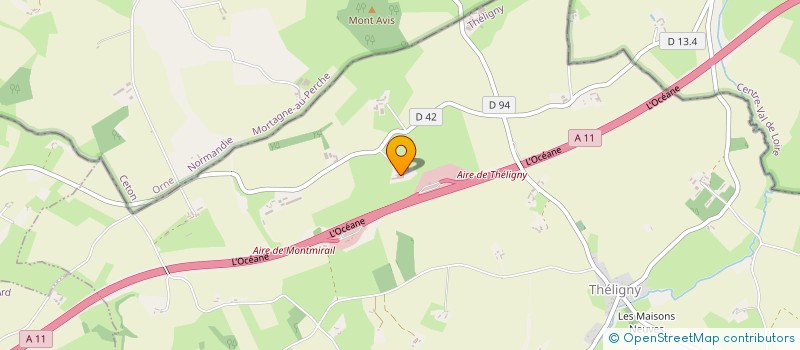 localisation de l'entreprise MONSIEUR MICHEL DUMUR  THELIGNY