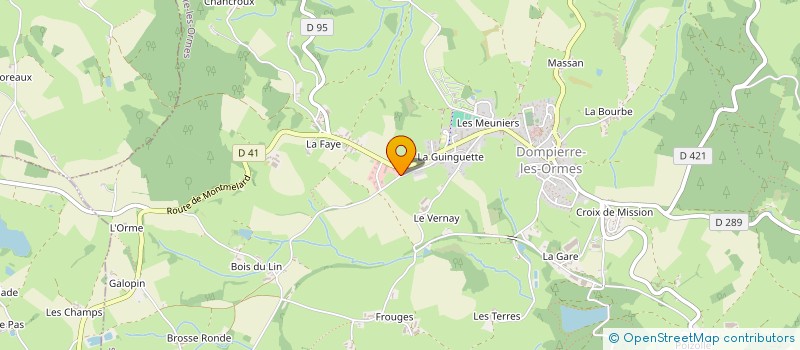 localisation de l'entreprise MONSIEUR MICHEL DUPASQUIER  DOMPIERRE-LES-ORMES