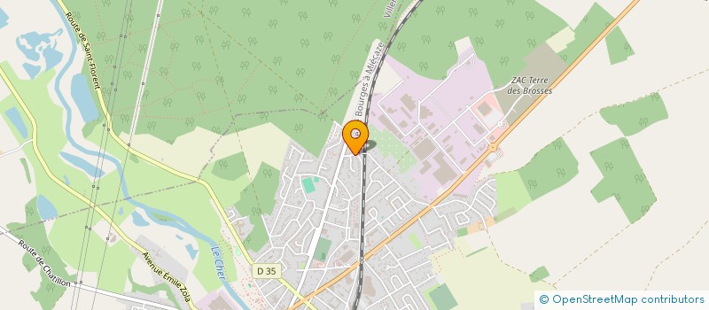 localisation de l'entreprise MONSIEUR MICHEL DUPERRAY  SAINT-FLORENT-SUR-CHER