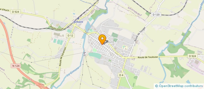 localisation de l'entreprise MONSIEUR MICHEL DUPIN  GIMONT