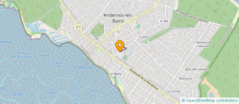 localisation de l'entreprise MONSIEUR MICHEL DUPONT  ANDERNOS-LES-BAINS