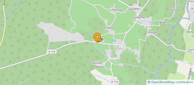 localisation de l'entreprise MONSIEUR MICHEL DUPOUY  BUDOS