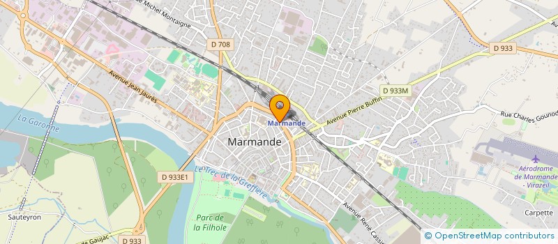 localisation de l'entreprise MONSIEUR MICHEL DUPUIS  MARMANDE