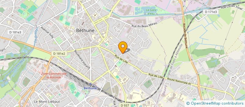 localisation de l'entreprise MONSIEUR MICHEL DUQUESNE à BETHUNE