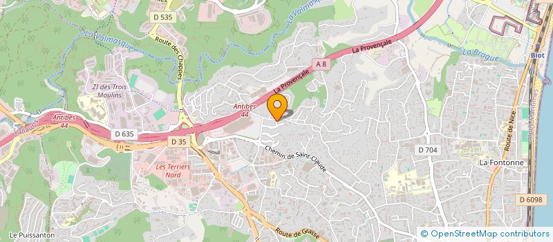 localisation de l'entreprise MONSIEUR MICHEL DUQUESNE  ANTIBES