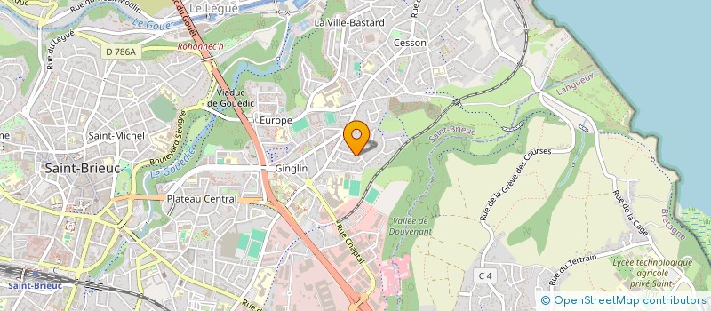 localisation de l'entreprise MONSIEUR MICHEL DUQUESNOY à SAINT-BRIEUC