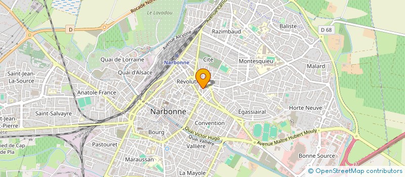 localisation de l'entreprise MONSIEUR MICHEL DURAND  NARBONNE