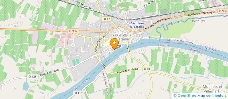 localisation de l'entreprise MONSIEUR MICHEL DURAND  CASTILLON-LA-BATAILLE