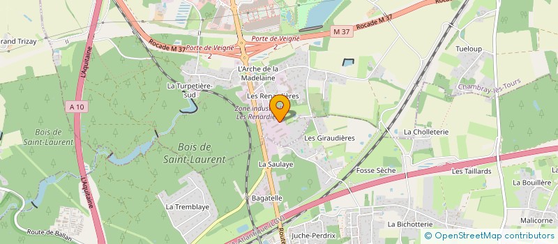 localisation de l'entreprise MONSIEUR MICHEL DURLENT  CHAMBRAY-LES-TOURS