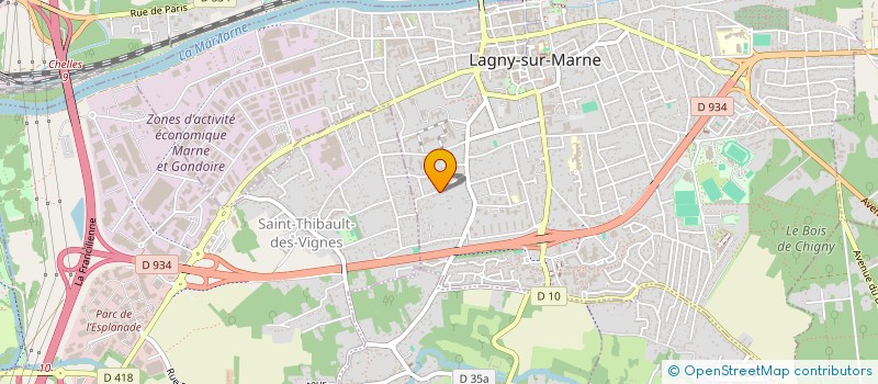 localisation de l'entreprise MONSIEUR MICHEL DUSART  LAGNY-SUR-MARNE