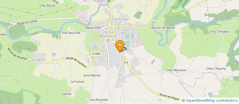 localisation de l'entreprise MONSIEUR MICHEL DUSSAC à MONTBRON