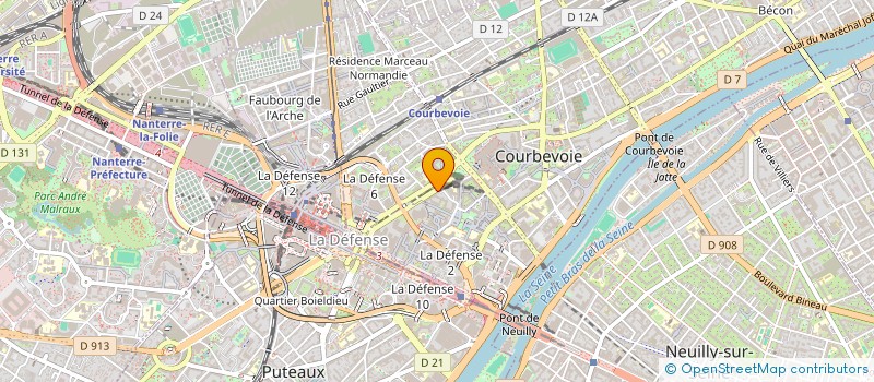 localisation de l'entreprise MONSIEUR MICHEL DUSSAUSSAY à COURBEVOIE