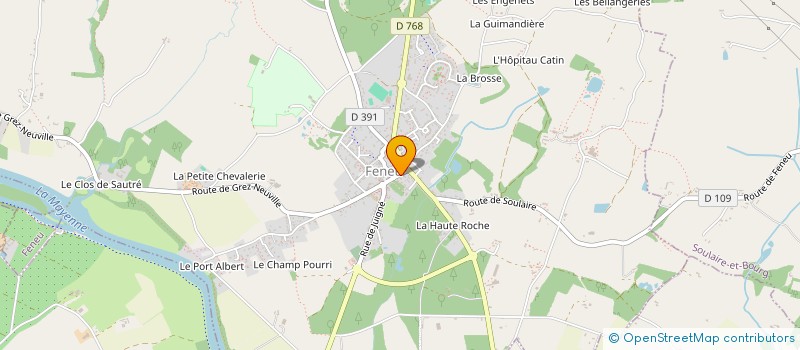 localisation de l'entreprise MONSIEUR MICHEL DUVAL  FENEU