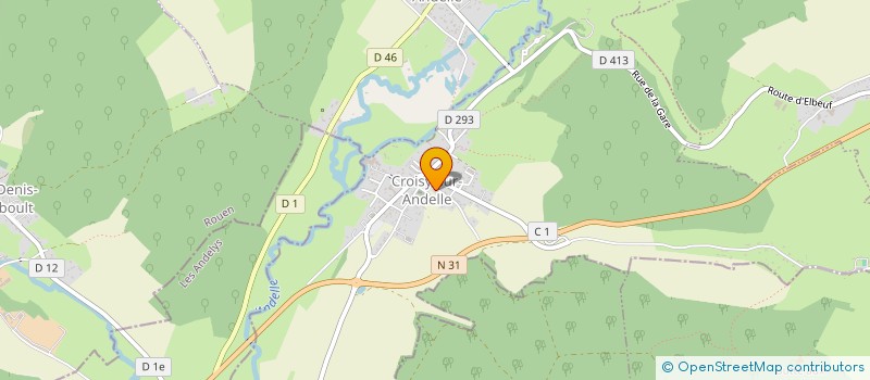 localisation de l'entreprise MONSIEUR MICHEL DUVAL  CROISY-SUR-ANDELLE