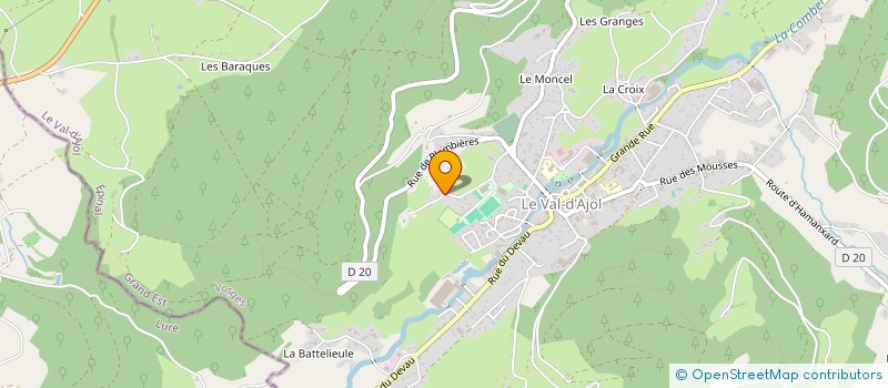 localisation de l'entreprise MONSIEUR MICHEL DUVAL  LE VAL-D'AJOL