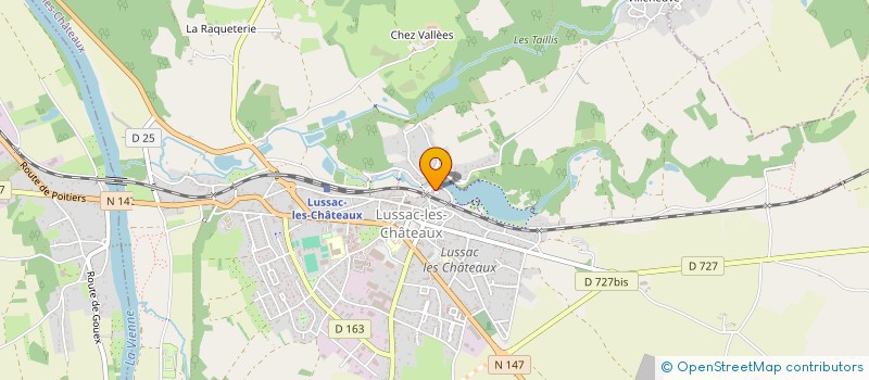 localisation de l'entreprise MONSIEUR MICHEL DUVAL  LUSSAC-LES-CHATEAUX