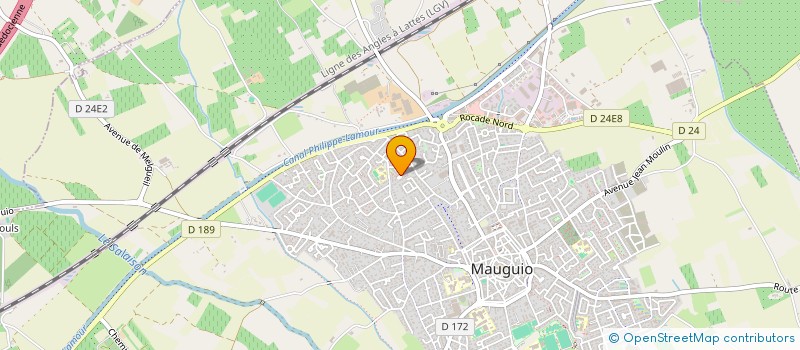 localisation de l'entreprise MONSIEUR MICHEL DUVEAU  MAUGUIO