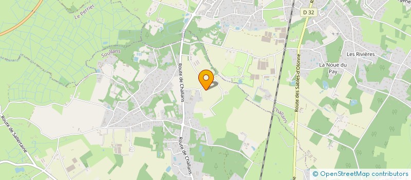 localisation de l'entreprise MONSIEUR MICHEL DUVEAU  SOULLANS