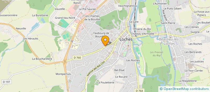 localisation de l'entreprise MONSIEUR MICHEL DUVIL  LOCHES