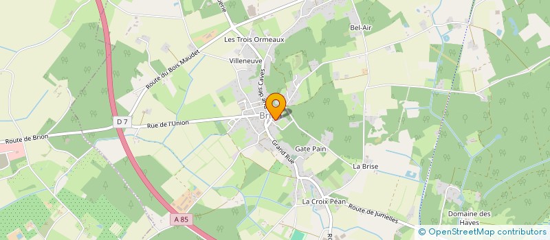 localisation de l'entreprise MONSIEUR MICHEL DUVILLE  LES BOIS D'ANJOU