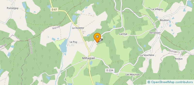 localisation de l'entreprise MONSIEUR MICHEL DUVOISIN DE SOUMAGNAT à MARVAL