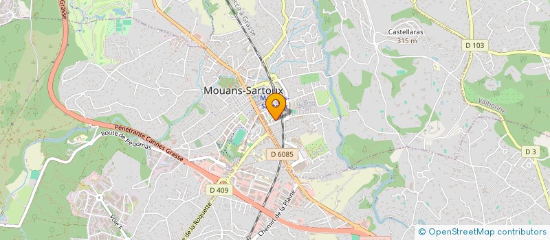 localisation de l'entreprise MONSIEUR MICHEL EDELGA  MOUANS-SARTOUX