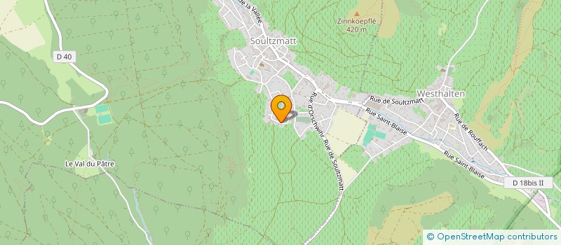 localisation de l'entreprise MONSIEUR MICHEL EECKELEERS  SOULTZMATT