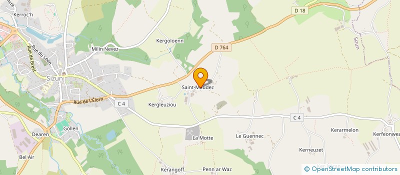 localisation de l'entreprise MONSIEUR MICHEL ELLEOUET  SIZUN