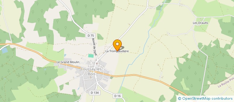 localisation de l'entreprise MONSIEUR MICHEL ESNAULT  COUSSAY-LES-BOIS