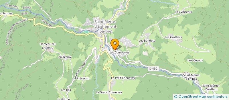 localisation de l'entreprise MONSIEUR MICHEL ESPINASSE  SAINT-PIERRE-D'ENTREMONT