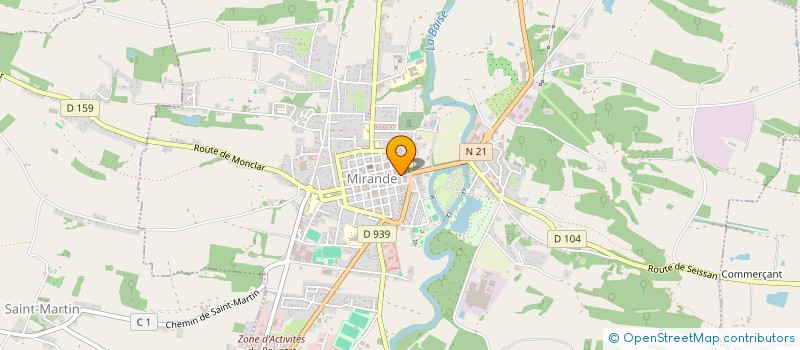 localisation de l'entreprise MONSIEUR MICHEL ESQUIROL  MIRANDE