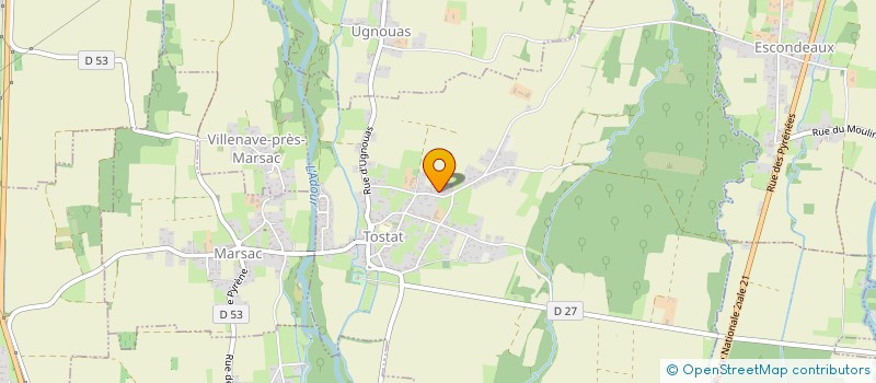 localisation de l'entreprise MONSIEUR MICHEL ETCHEVERRY  TOSTAT