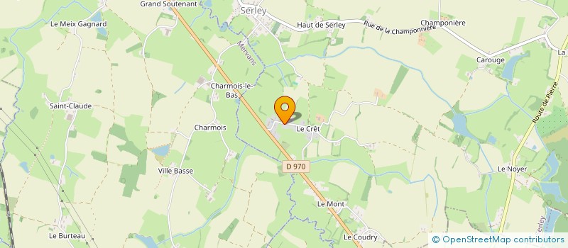 localisation de l'entreprise MONSIEUR MICHEL EUVRARD  SERLEY