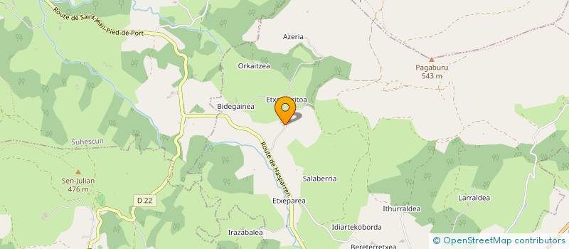 localisation de l'entreprise MONSIEUR MICHEL EYHERACHAR  UHART-CIZE