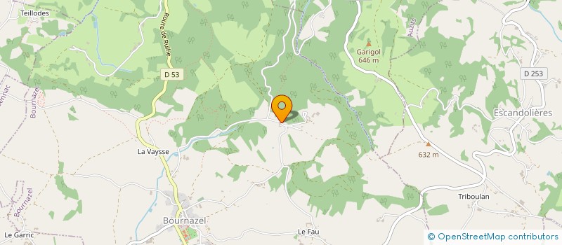 localisation de l'entreprise MONSIEUR MICHEL FABRE  AUZITS