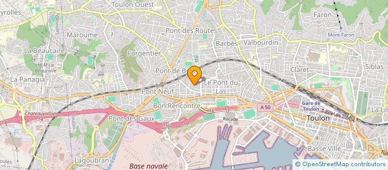 localisation de l'entreprise MONSIEUR MICHEL FABRE à TOULON