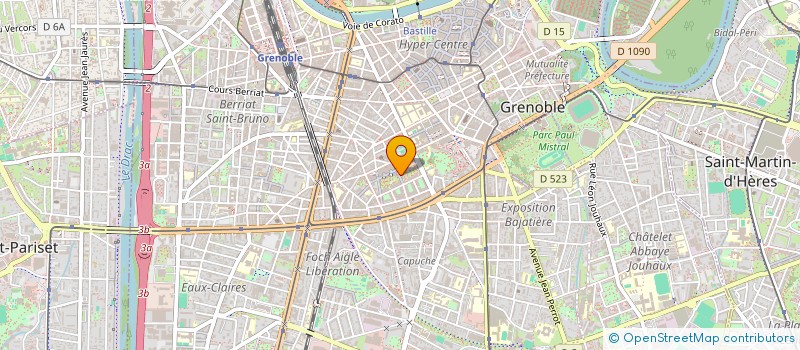 localisation de l'entreprise MONSIEUR MICHEL FABRE CURTAT  GRENOBLE