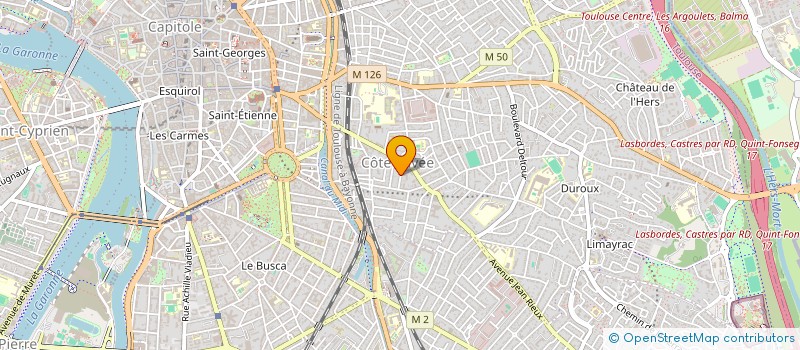 localisation de l'entreprise MONSIEUR MICHEL FABREGUETTES  TOULOUSE