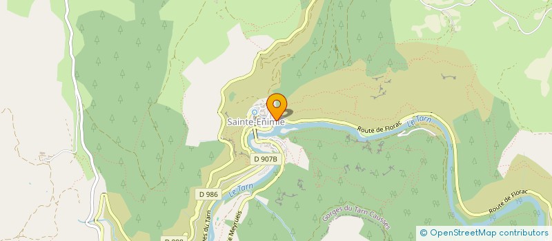 localisation de l'entreprise MONSIEUR MICHEL FAGES  LA MALENE