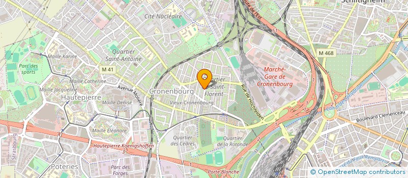 localisation de l'entreprise MONSIEUR MICHEL FAGHERAZZI à STRASBOURG
