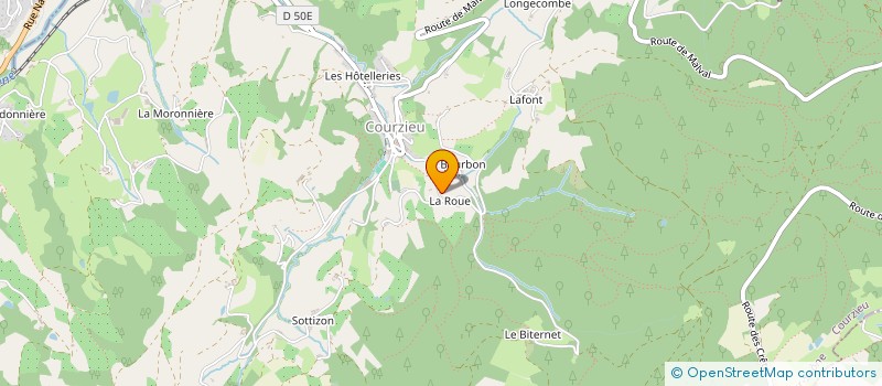 localisation de l'entreprise MONSIEUR MICHEL FAIZANT  COURZIEU