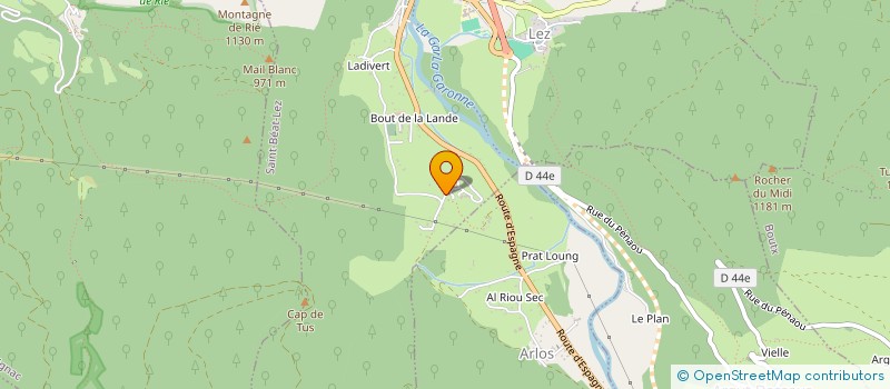 localisation de l'entreprise MONSIEUR MICHEL FAJOLLES  SAINT-BEAT-LEZ