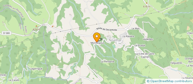 localisation de l'entreprise MONSIEUR MICHEL FALIP à CONQUES-EN-ROUERGUE