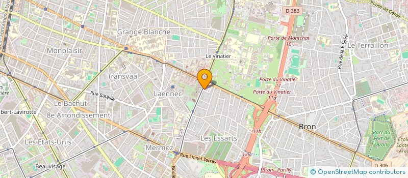 localisation de l'entreprise MONSIEUR MICHEL FALQUET  BRON