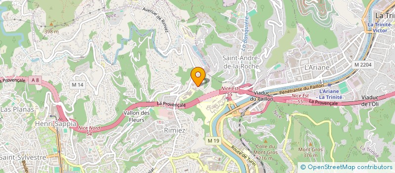 localisation de l'entreprise MONSIEUR MICHEL FARAUT  NICE